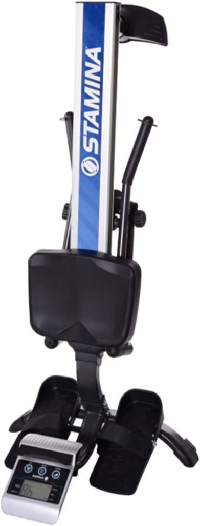 Stamina BodyTrac Glider Hydraulic Rowing Machine with Smart Workout App - Rower Workout Machine with Cylinder Resistance - Up to 250 lbs Weight Capacity