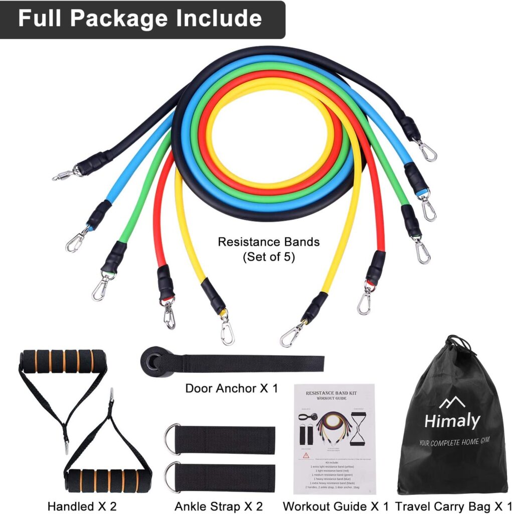 Exercise Bands Resistance Bands Set Strength Training Fitness Bands Workout Bands Resistance Elastic Bands for Exercise
