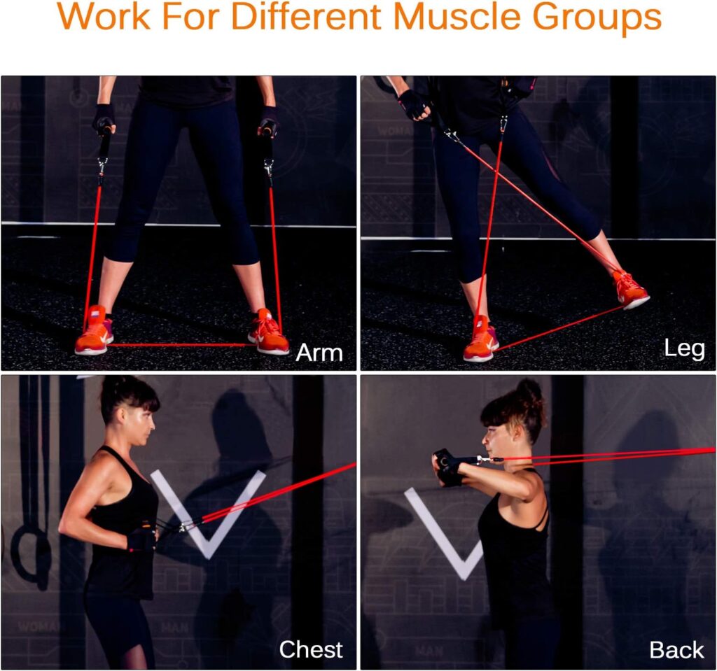 Exercise Bands Resistance Bands Set Strength Training Fitness Bands Workout Bands Resistance Elastic Bands for Exercise