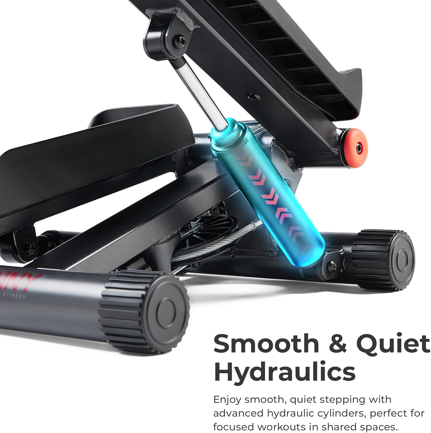 Stepper Per Allenamento A Casa - Mini Stepper Con Fasce Di Resistenza - Display LCD - Per Esercizio Cardio Completo - Foto 9