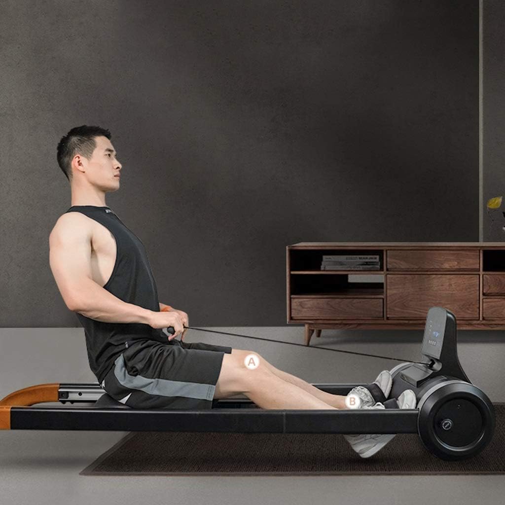 Magnetic Resistance Rowing Machine 6 Resistance Adjustment Silent Cardio Training with LCD Display Home Gym Workout 330lbs Max Capacity