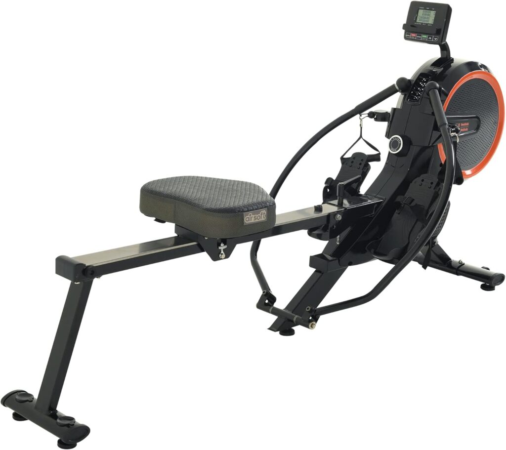 Womens Health Mens Health Women’s Health Men’s Health Bluetooth Dual Handle Rower Rowing Machine with MyCloudFitness App (1678), Black
