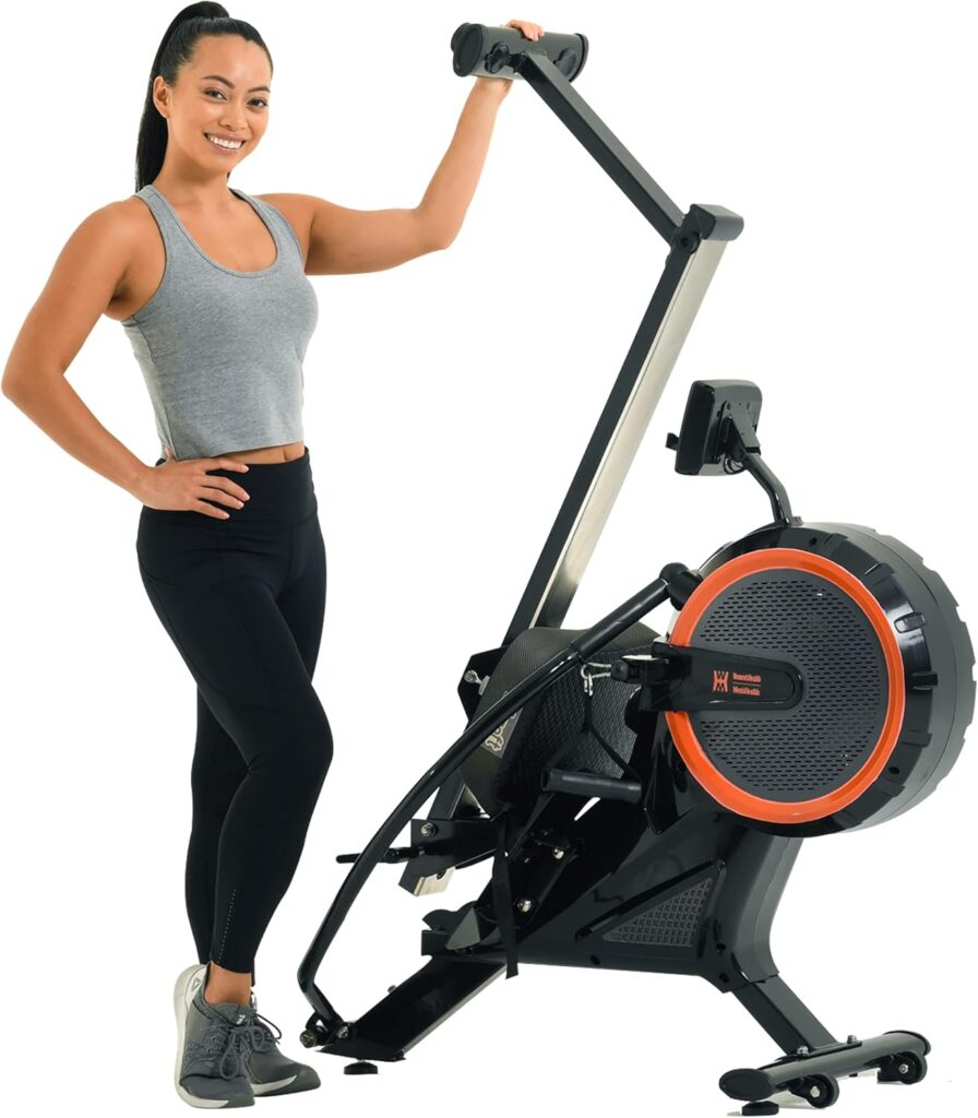 Womens Health Mens Health Women’s Health Men’s Health Bluetooth Dual Handle Rower Rowing Machine with MyCloudFitness App (1678), Black