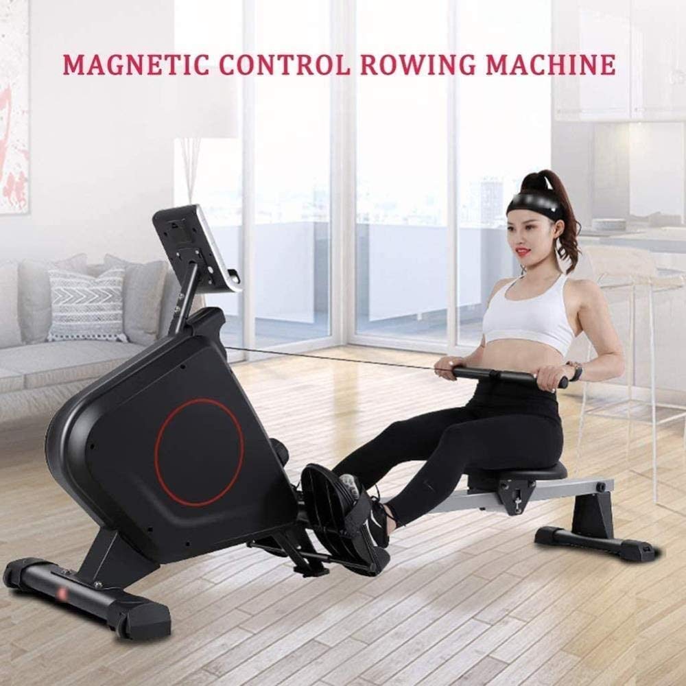 Home Rowing Machine for Home Use Foldable Silent Magnetic Control, Male and Female Weight Loss Muscle Training Water Rowing Machine, Aerobic Exercise Fitness Equipment