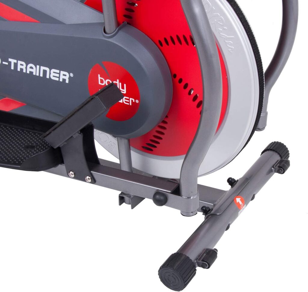 [BODY POWER] 2nd Generation Patented 3-in-1 Home Gym, Upright Compact Exercise Bike, Elliptical Machine  Recumbent Bike, Trio Trainer with Heartrate Monitor, Safety Brake Pad. BRT5088