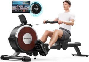 MERACH Bluetooth Magnetic Rower Machine with Dual Slide Rail review