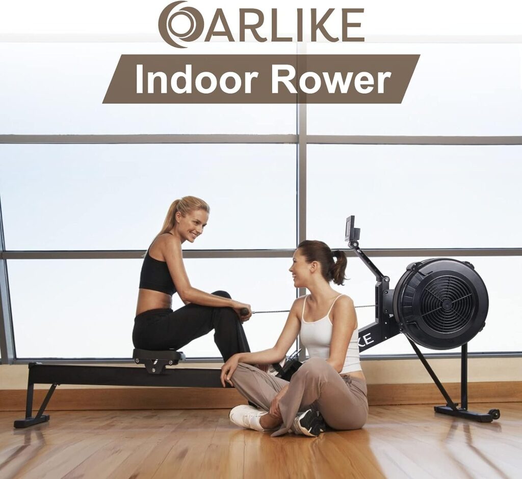 Oarlike Air Resistance Rowing Machine 10 Level Adjustable Resistance Air Rower with LCD Monitor Foldable Exercise Fitness Equipment for Home Gym Office Use Oarlike Air Resistance Rowing Machine 10 Level Adjustable Resistance Air Rower with LCD Monitor Foldable Exercise Fitness Equipment for Home Gym Office Use