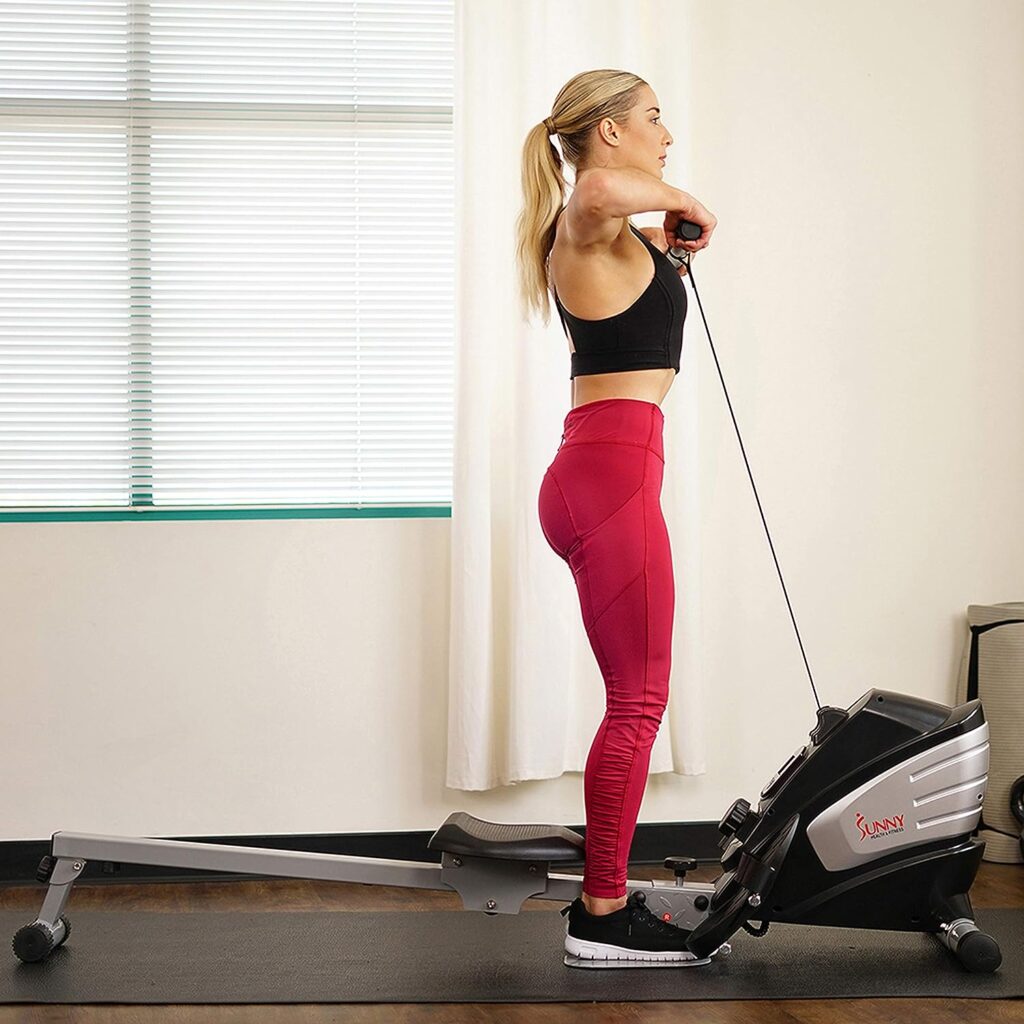 Sunny Health Fitness Rowing Machine with Optional Magnetic Rower or Air Rower Exclusive SunnyFit App and Smart Bluetooth Connectivity Sunny Health Fitness Rowing Machine with Optional Magnetic Rower or Air Rower Exclusive SunnyFit App and Smart Bluetooth Connectivity