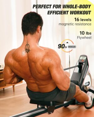 YOSUDA Magnetic Rowing Machine 350 LB Weight Capacity Review