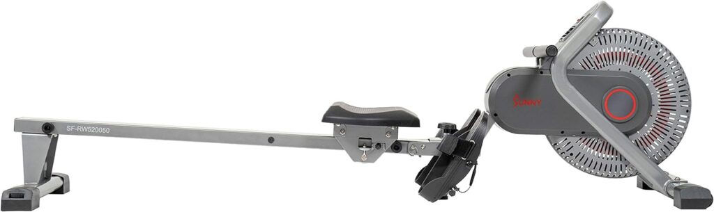 Sunny Health  Fitness Air Fan Rowing Machine Ergometer - SF-RW520050,Silver