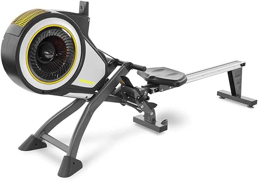 Marcy Air Resistance Rowing Machine with Transport Wheels