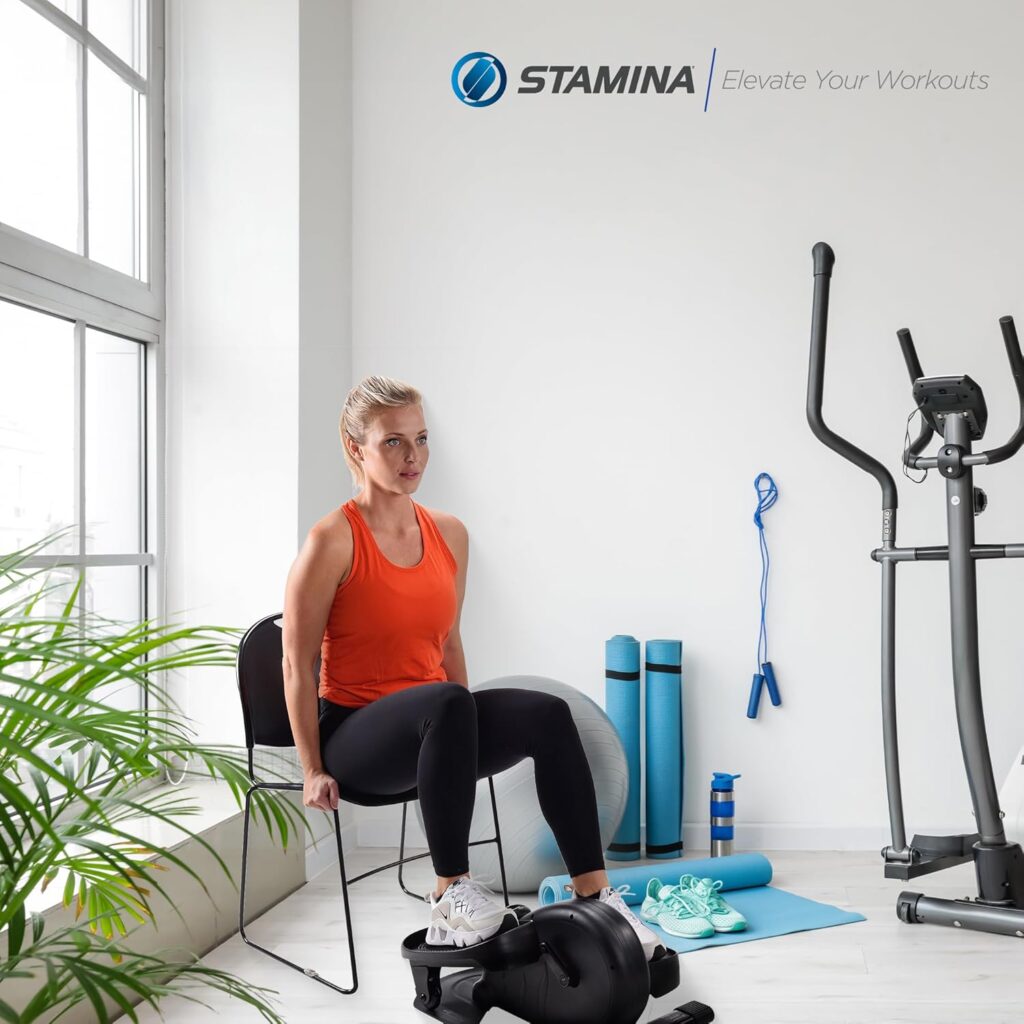 Stamina Inmotion Compact Strider Foot Exercise Machine - Under Desk Elliptical - Standing or Seated Elliptical Fitness Equipment Stamina Inmotion Compact Strider Foot Exercise Machine - Under Desk Elliptical - Standing or Seated Elliptical Fitness Equipment
