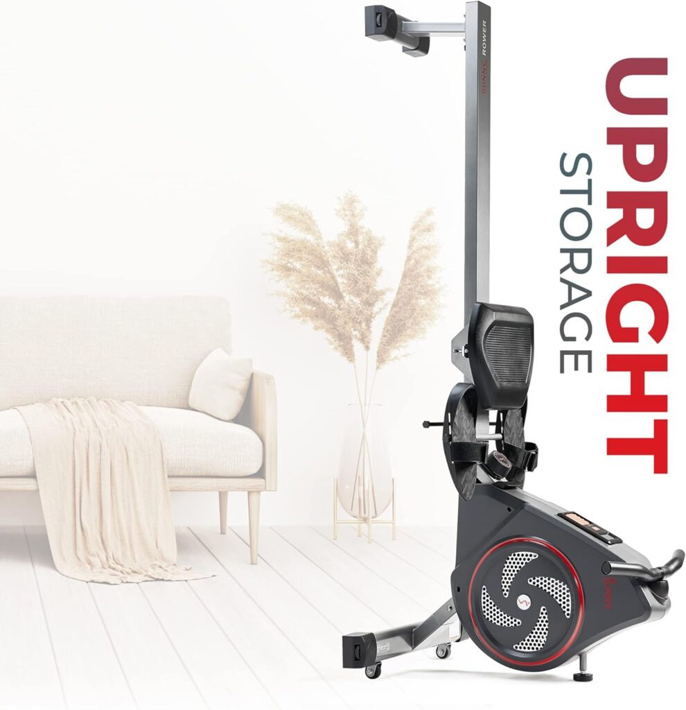 Sunny Health  Fitness Rowing Machine with Optional Magnetic Rower or Air Rower Exclusive SunnyFit App and Smart Connectivity