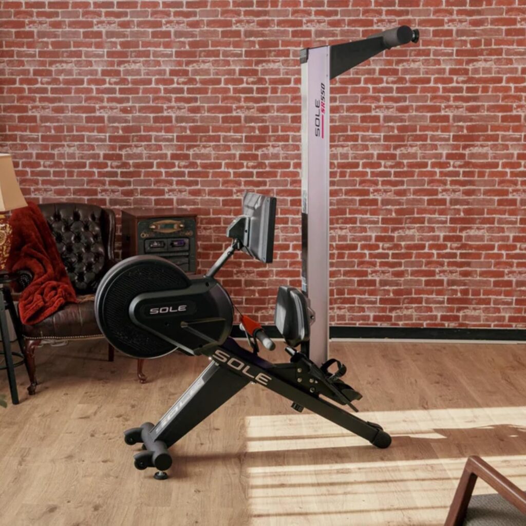New 2023 Rowing Machine, SR550 Sole Fitness Rower, Foldable Rowing Machines for Home Use, Bluetooth, Touch Screen, Heart Monitoring, Air  Magnetic Resistance Row Machine, Rowers for at Home Exercise