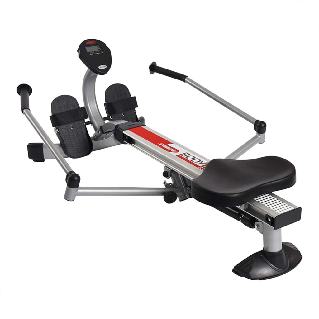 Stamina Hydraulic Rowing Machine, BodyTrac Glider with Cylinder Resistance, 250 Lbs - Home and Gym Exercise Equipment - Ideal for Fitness Training and Body Workout