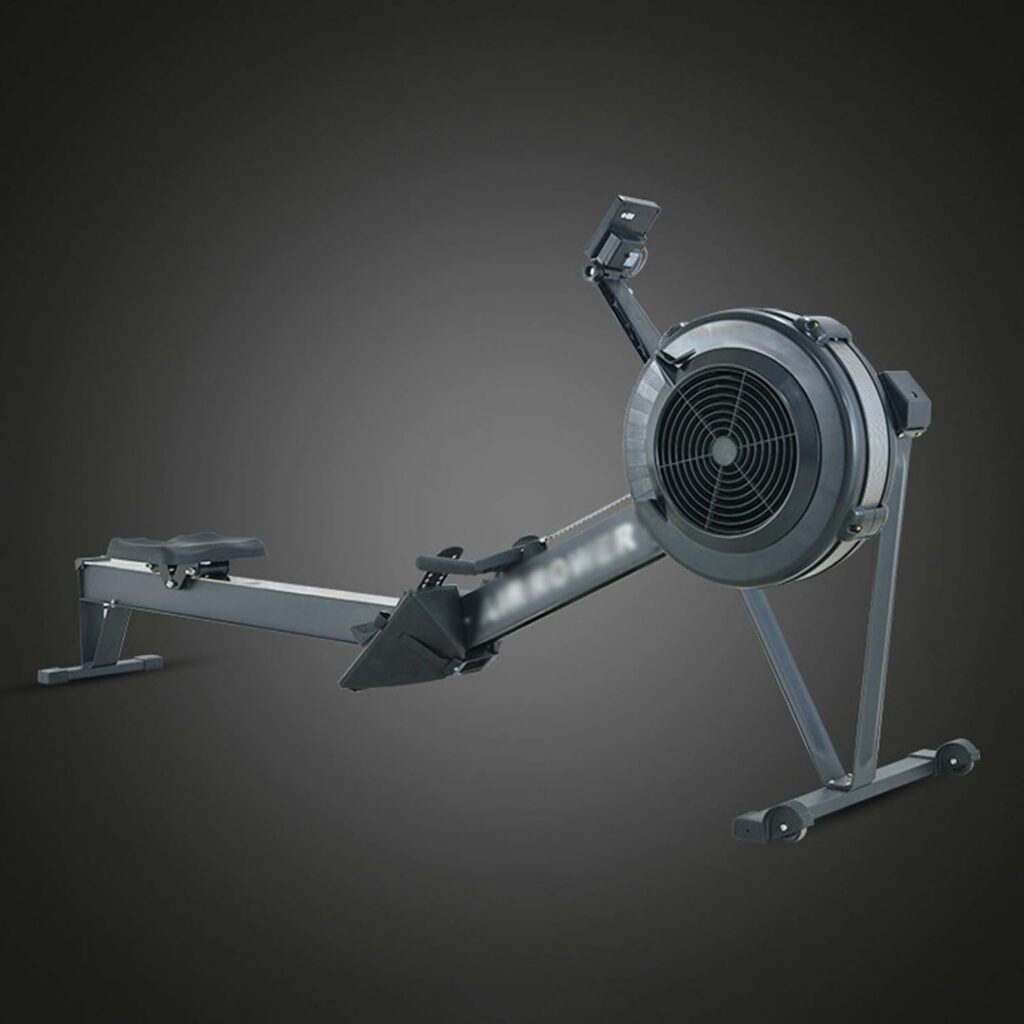 Home Rowing Machine,Rowing Machine Foldable, Air Rowing Machine 10 Adjustable Resistance with A Display Suitable for Aerobic Exercise Fitness Weight Loss