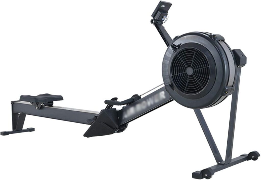 Home Rowing Machine,Rowing Machine Foldable, Air Rowing Machine 10 Adjustable Resistance with A Display Suitable for Aerobic Exercise Fitness Weight Loss
